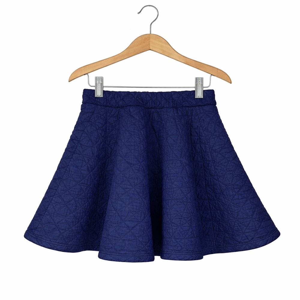 Genuine Kids OshKosh Quilted Denim Swing Skirt 5T NWT Girls Blue Skater Skirt